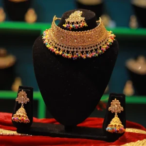 Designer Multicolor Jewellery Set with Earrings