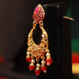 Posh Gold Plated Earings Pink_2